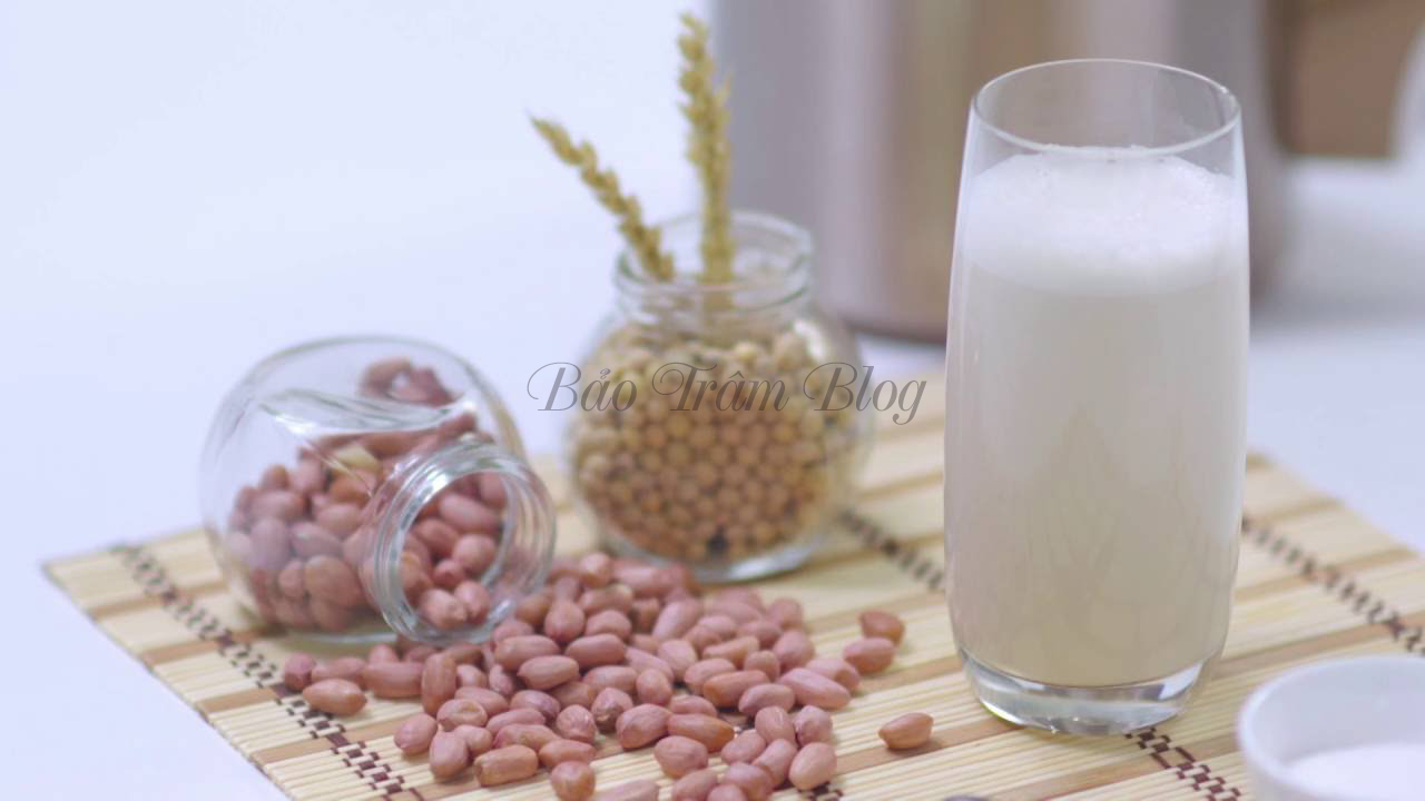 cách làm sữa hạt đậu nành đậu phộng