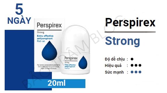 lăn khử mùi Perspirex có tốt không?