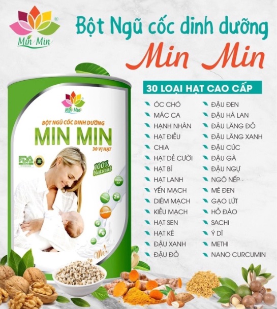 Ngũ cốc lợi sữa Minmin có tốt không?